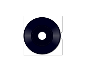 acetate 7-inch single dubplate (large-hole) {no label} [on sleeve]